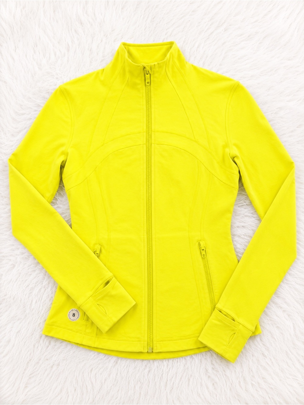 Lululemon Define Jacket Luon Neon Yellow Electric Lemon Size 8
